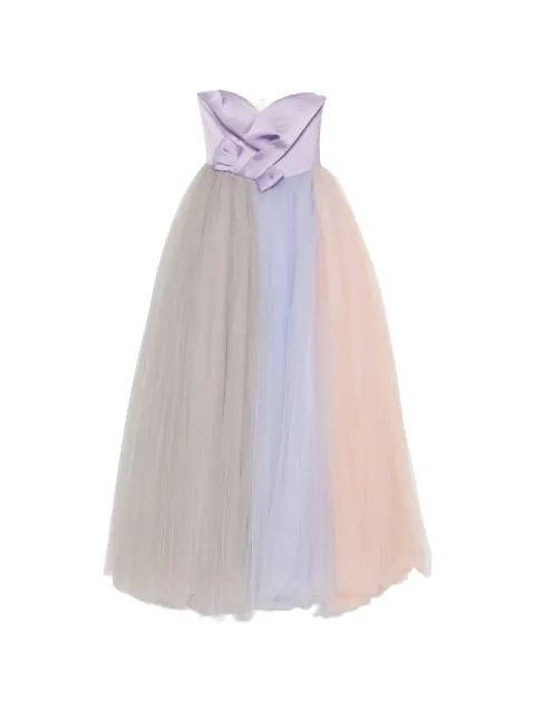 Viktor&Rolf Soir strapless rainbow tulle gown Purple VRS5022