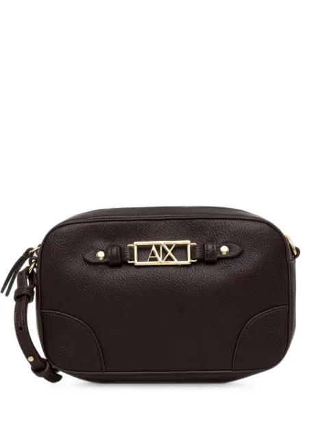Armani Exchange Camera logo-plaque cross body bag Brown XW002612AF15632