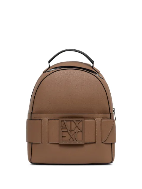 Armani Exchange logo-plaque backpack Neutrals XW001204AF1