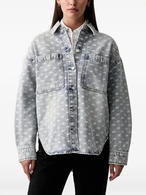 Armani Exchange logo-print denim shirt Blue XW002755AF25777