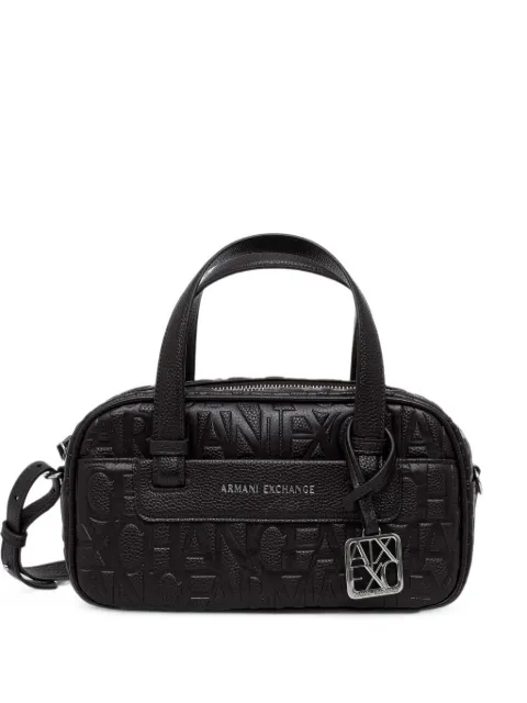 Armani Exchange logo-embossed shoulder bag Black XW002984AF1