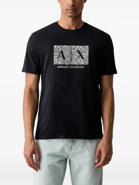 Armani Exchange logo-print short-sleeved T-shirt Black XM003100AF1