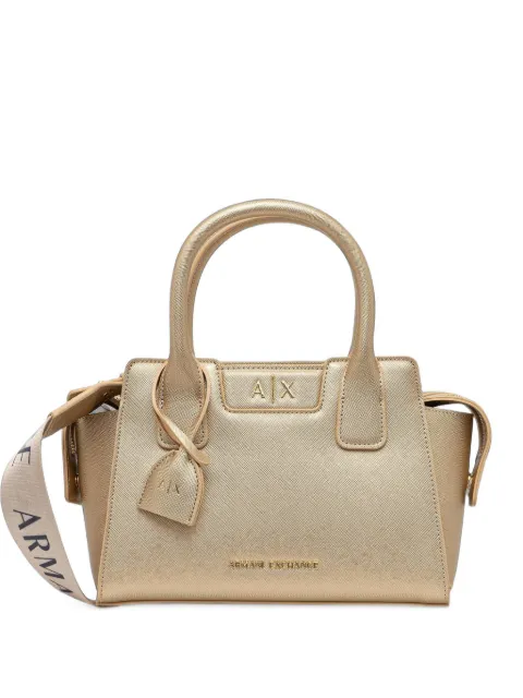 Armani Exchange logo-plaque cross-body bag Gold XW002159AF26570