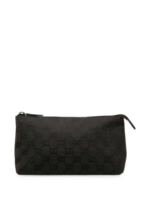 Gucci Pre-Owned 2000-2015 GG Canvas Cosmetic pouch Black AZXIQCTB5RYZ22J2