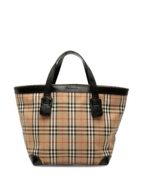 Burberry Pre-Owned 2000-2017 Haymarket Check Coated Canvas tote bag Neutrals 3MWR8SCZ6R5DDJSW