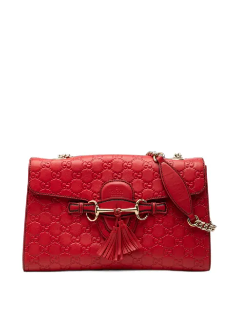 Gucci Pre-Owned 2000-2015 Medium Guccissima Emily shoulder bag Red 6ZGENWOCOQTJMXKK
