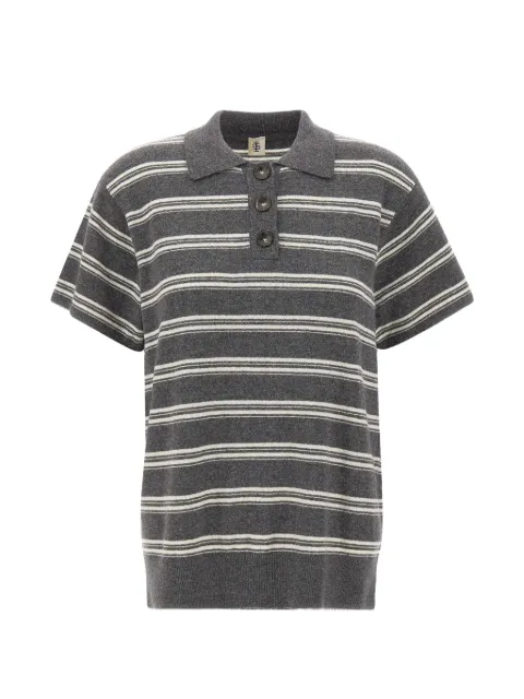 The Garment striped polo shirt Grey 22848950