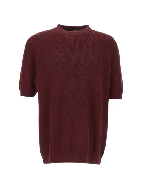 Filippo De Laurentiis short-sleeved crew-neck T-shirt Red GC1MCCR14P380
