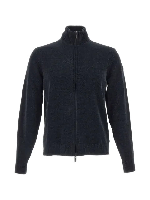 RRD Velvet Full zip-up cardigan Blue W2613460