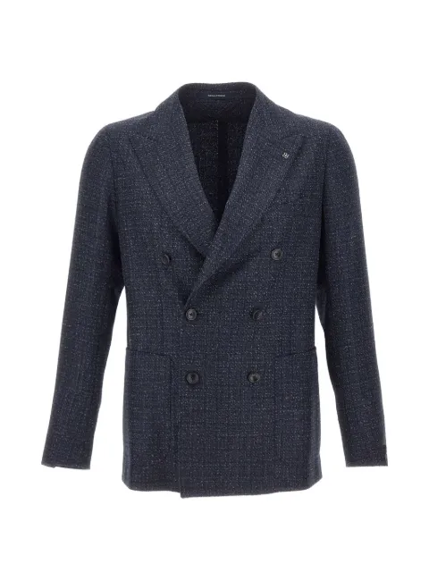 Tagliatore double-breasted textured blazer Blue 1SMC20K440092EB824