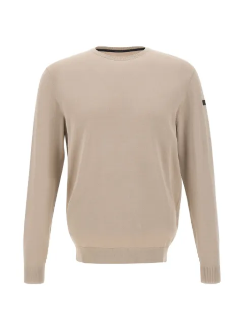 RRD Maxell logo-patch fine-knit top Neutrals W2615885