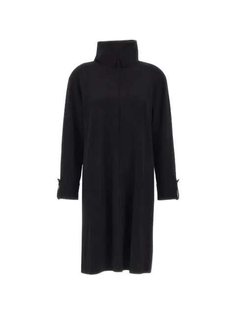 ELENA MIRÒ raised-seam long-sleeve dress Black 7600Z000128N033