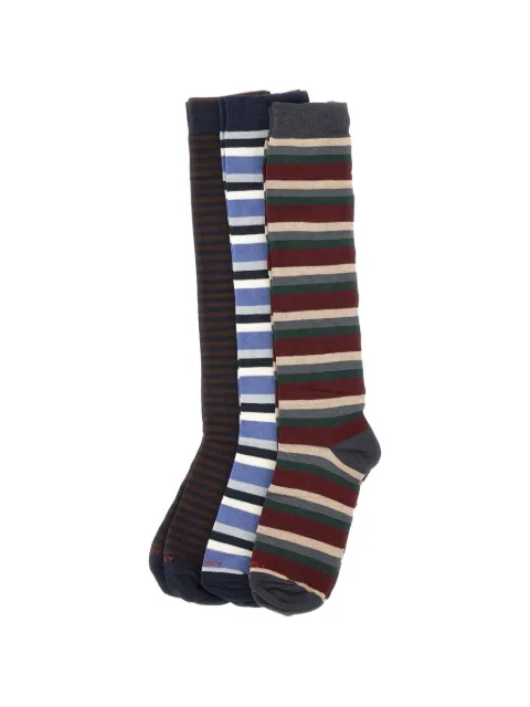 Peuterey Donatello striped socks (set of three) Grey KPE003199012249