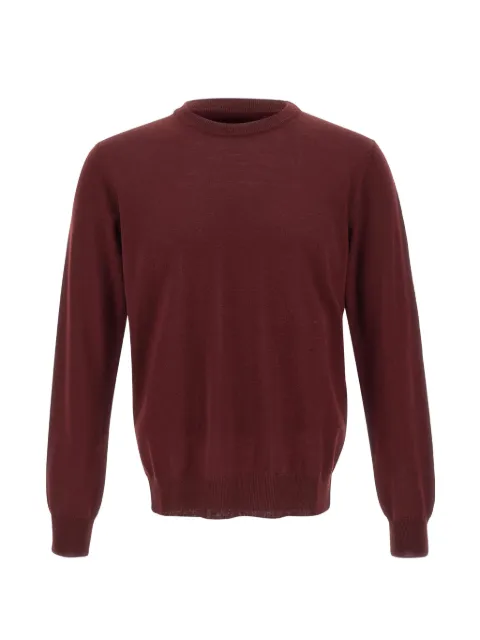 Kangra ribbed-trim crew-neck sweater Red 402201089