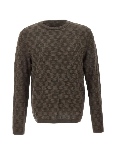 Emporio Armani crew-neck sweater Brown EM006276AF29848F6030