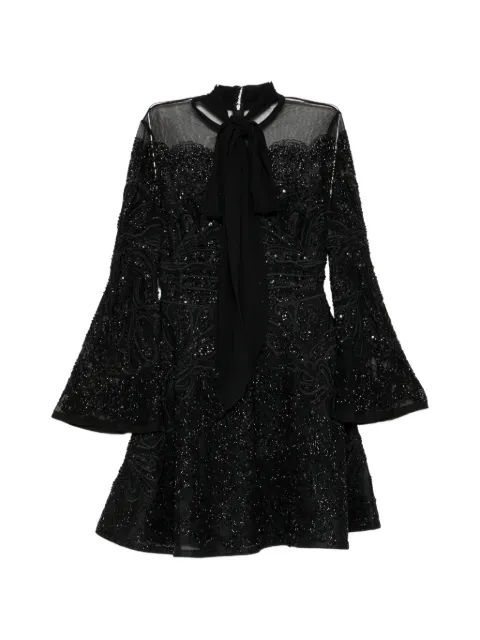 Elie Saab embellished tulle dress Black 9197