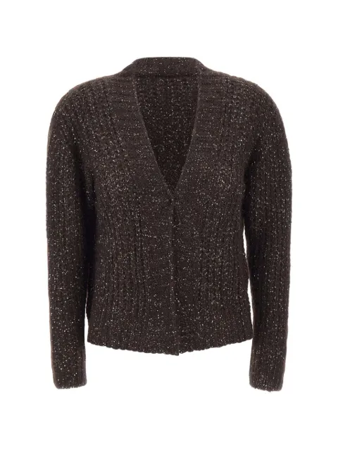 kaos sequin-embellished open-knit cardigan Brown SIJKT0196006