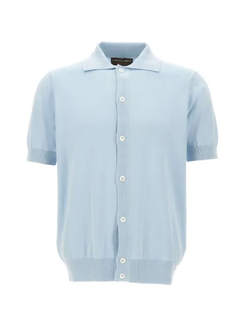 Filippo De Laurentiis short-sleeve knit shirt Blue CA1MCSU12R710