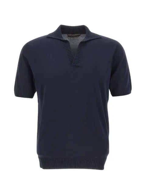 Filippo De Laurentiis Skipper ribbed-trim top Blue PL3MCSK