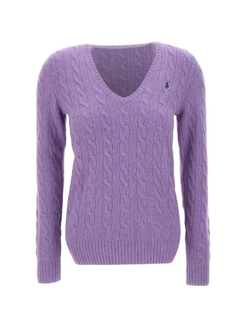 Polo Ralph Lauren embroidered-logo sweater Purple 211971866501