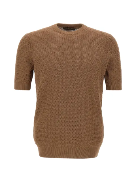 Filippo De Laurentiis interwoven cotton sweater Brown GC3MCCR14L070