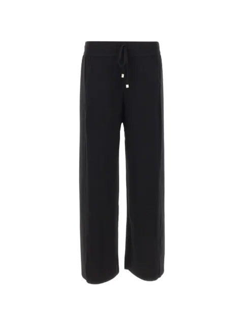 ELENA MIRÒ drawstring wide-leg trousers Black P6041000004N033