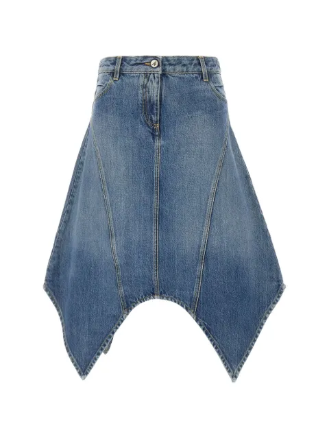 The Attico panelled asymmetric midi skirt Blue 261WCS00326DDD122AA