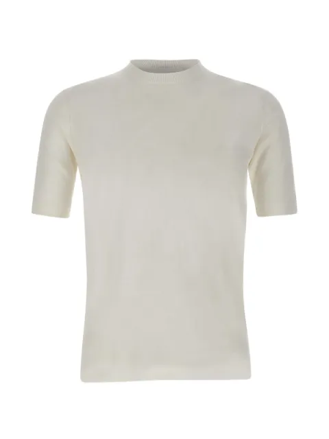 Filippo De Laurentiis ribbed-trim T-shirt White TS0MCSU18R005