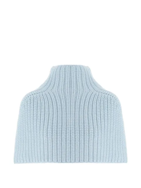 SA SU PHI ribbed-knit cashmere cape Blue W266350300