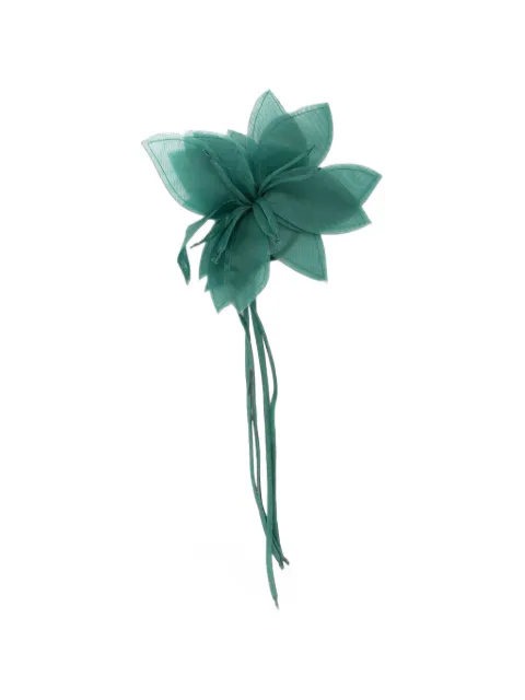 Antonelli Victoria floral-applique trailing brooch Green Q0855T256