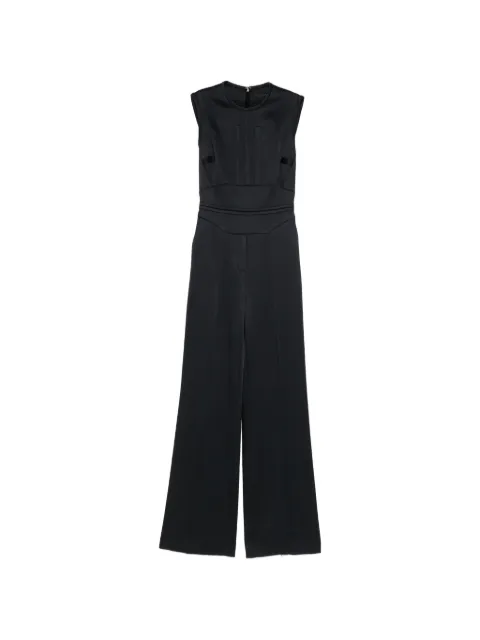 Elie Saab satin-finish sleeveless jumpsuit Black 58072602