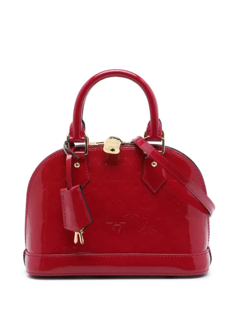 Louis Vuitton Pre-Owned 2013 Monogram Vernis Alma BB satchel Red VRP1MU71PMI4TLAK