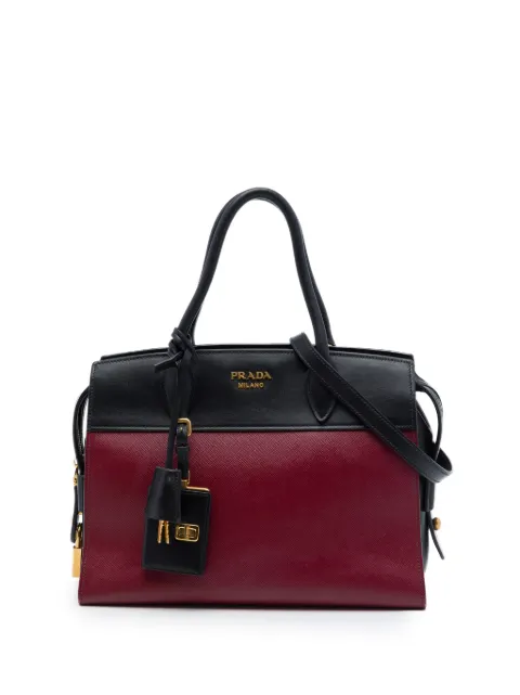 Prada Pre-Owned 2010-2026 Saffiano And City Calf Esplanade satchel Red 46K4CNI2NYYGN7S7