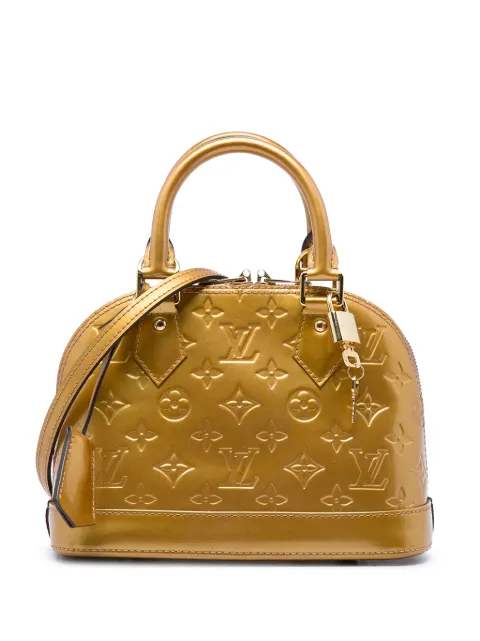 Louis Vuitton Pre-Owned 2015 Monogram Vernis Alma BB satchel Gold O5D895Y8TOUXHTV0