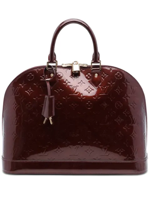 Louis Vuitton Pre-Owned 2011 Monogram Vernis Alma GM handbag Red VIGJB2GB7OGSJWSM
