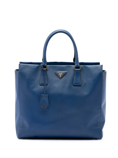 Prada Pre-Owned 2010-2026 Saffiano Lux Open Convertible Tote satchel Blue WMPXFN9QIU5LPLOX