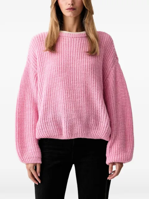 American Vintage chunky-knit crew-neck sweater Pink CYR18A