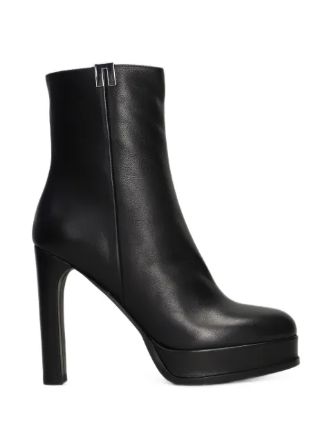 Chantal platform leather boots Black 3301