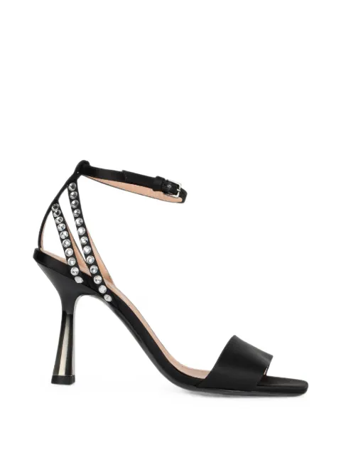 Alberta Ferretti crystal-embellished ankle-strap sandals Black A63058250