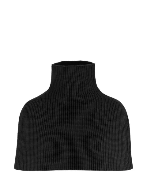 SA SU PHI ribbed-knit cashmere cape Black W266350900