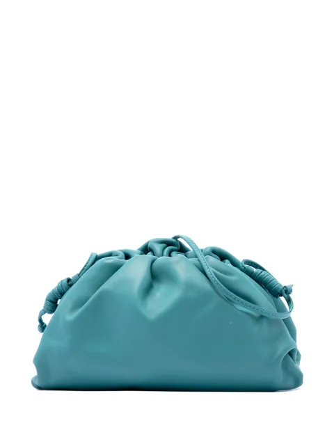 Bottega Veneta Pre-Owned 2012-2026 Lambskin The Mini Pouch crossbody bag Blue 0X7ZUJ0YIWP5XM22