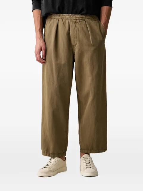 American Vintage Namaz elasticated-waist trousers Brown MNAM10A
