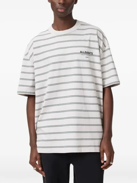 AllSaints Underground striped T-shirt White M113PB