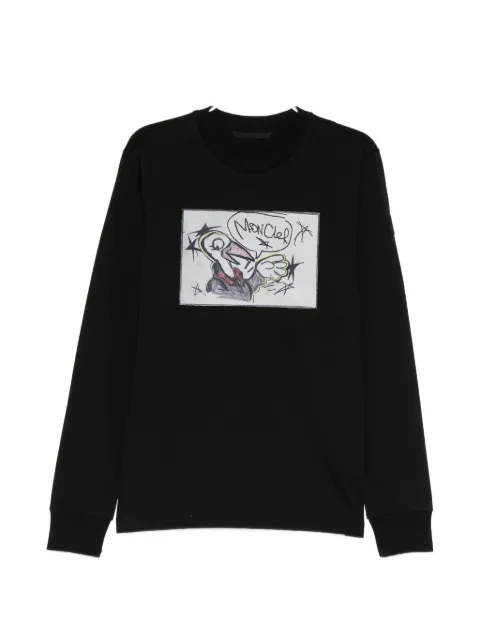 Moncler graphic-print T-shirt Black L20918D0000789AUG