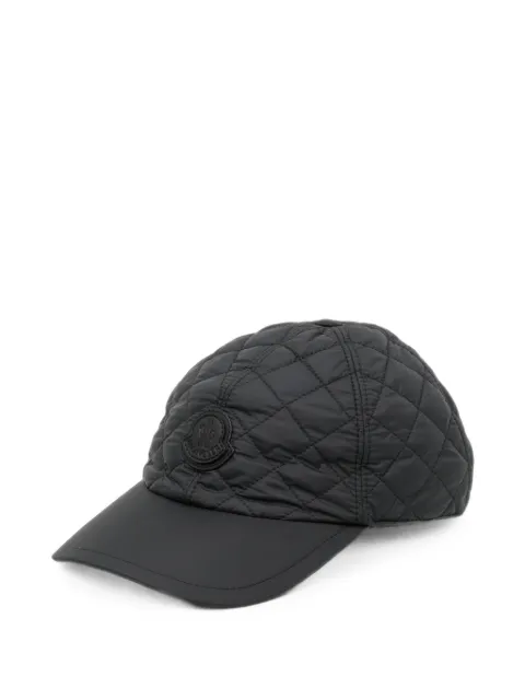 Moncler diamond-quilted baseball cap Black L20913B00014788WF