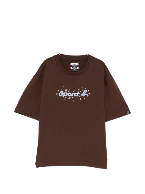 SPORT b. by agnès b. spark-logo T-shirt Brown 1450QG3B