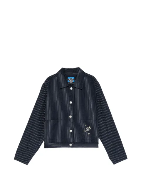 SPORT b. by agnès b. logo-patch jacket Blue DD20QR91