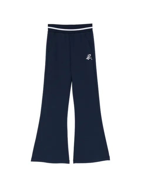 SPORT b. by agnès b. logo-embroidered trousers Blue PB55QG3G