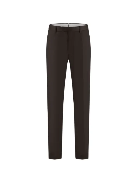 PT Torino pressed-crease turned-up-hem trousers Brown AFMAZA0CL1TO030185