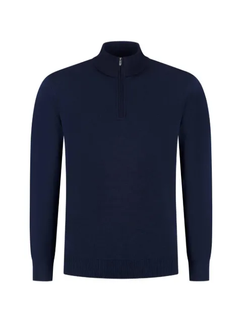Paul & Shark quarter-zip knitted sweater Blue 16311183588